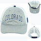 Captivating Colorado State Flag Gray White Trucker Mesh Snapback Adults Hat Cap
