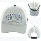 Captivating State Of New York Trucker Mesh Map Snapback Curved Adults Hat Cap