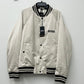 Boss Crospa Men's Embroidered Logo Bomber Jacket White Size 42