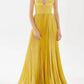 Tarik Ediz - Corset Top with Pleated gown