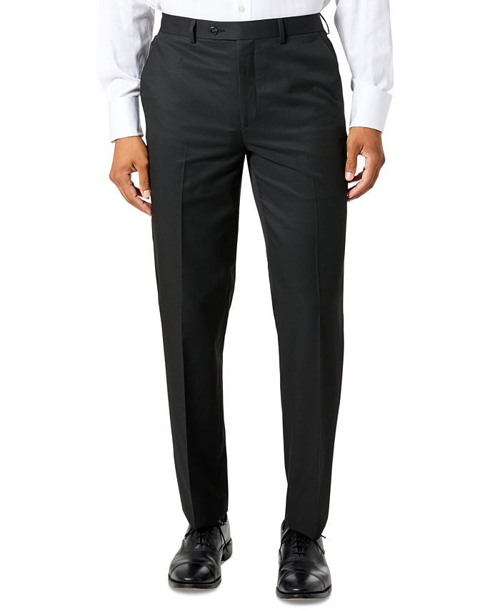 Sean John Men's Classic Fit Black Solid Pants Black Size 44X32