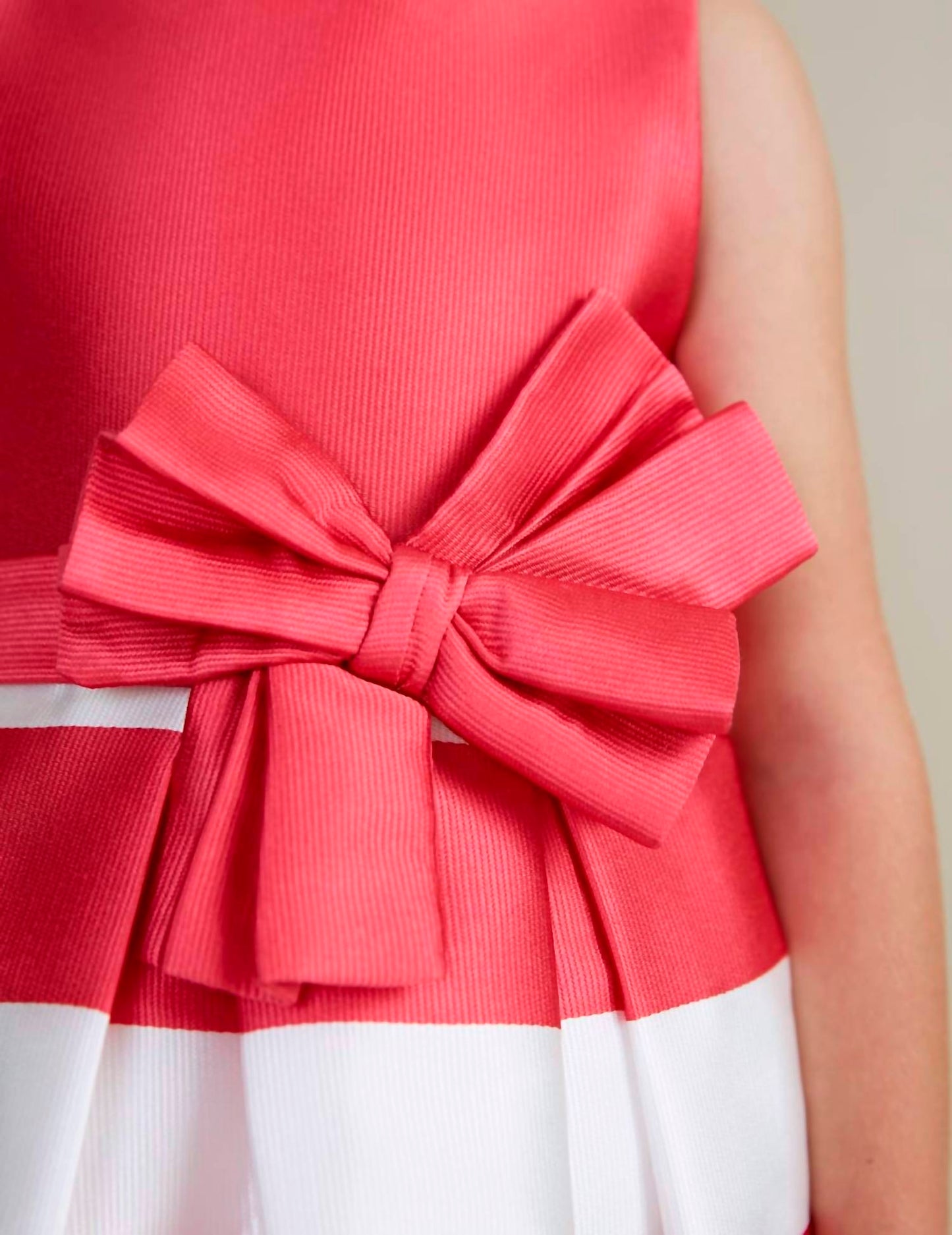 Abel & Lula - Girls' Stripe Ribbon Dress