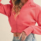 Aemi + Co - Deva Cropped Hooded Jacket