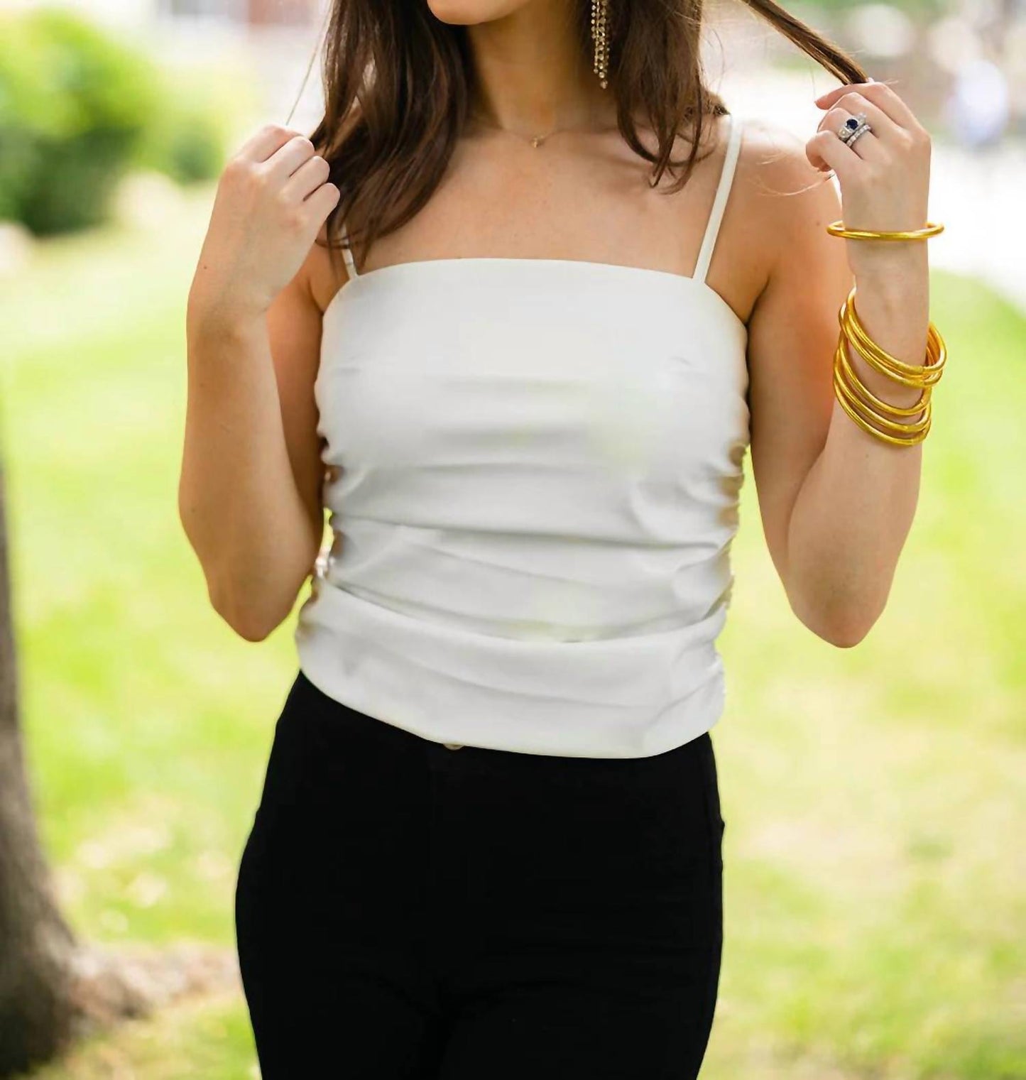 Buddylove - Jolie Vegan Leather Cropped Tank Top