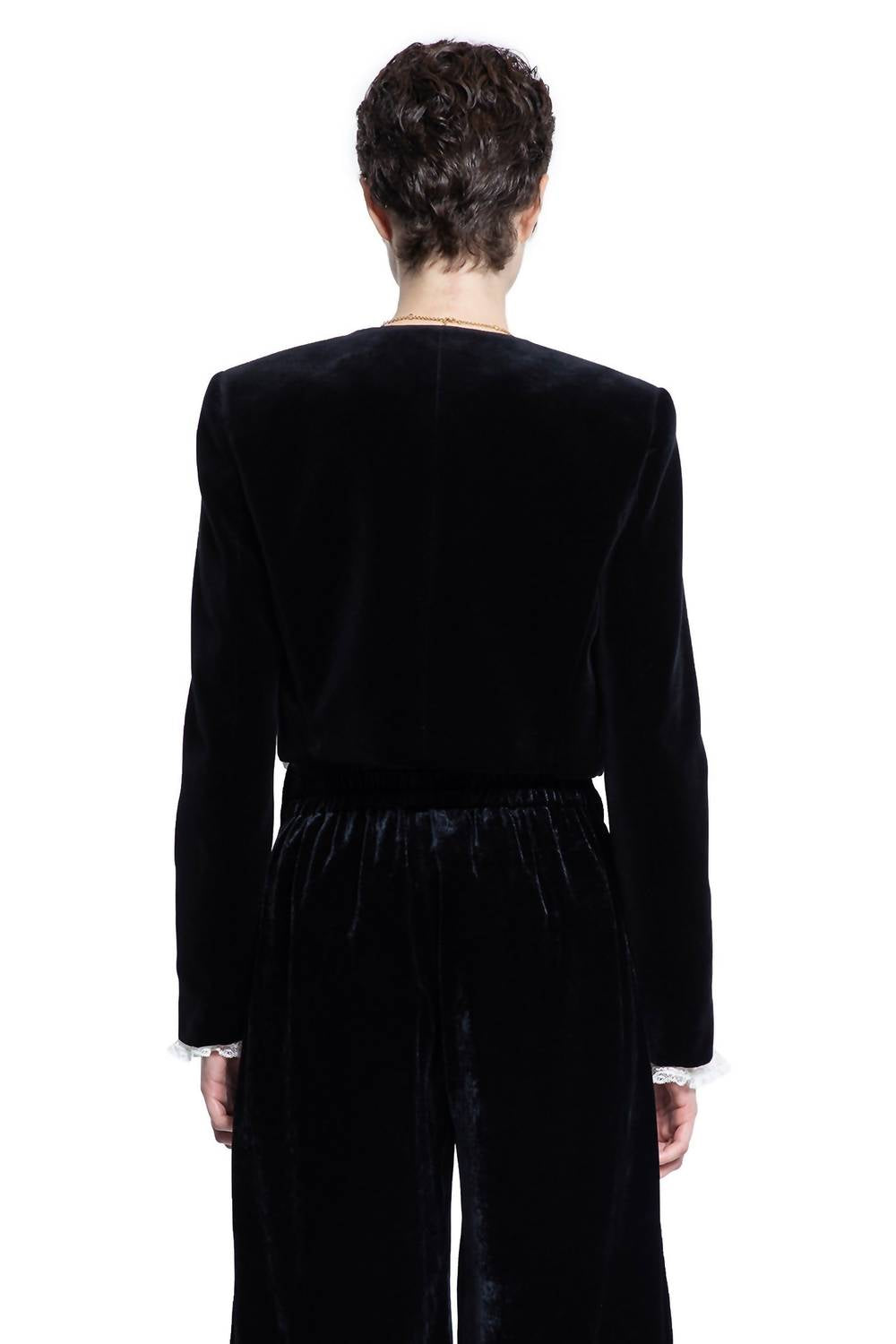 Chloe - Velvet Scalloped Jacket