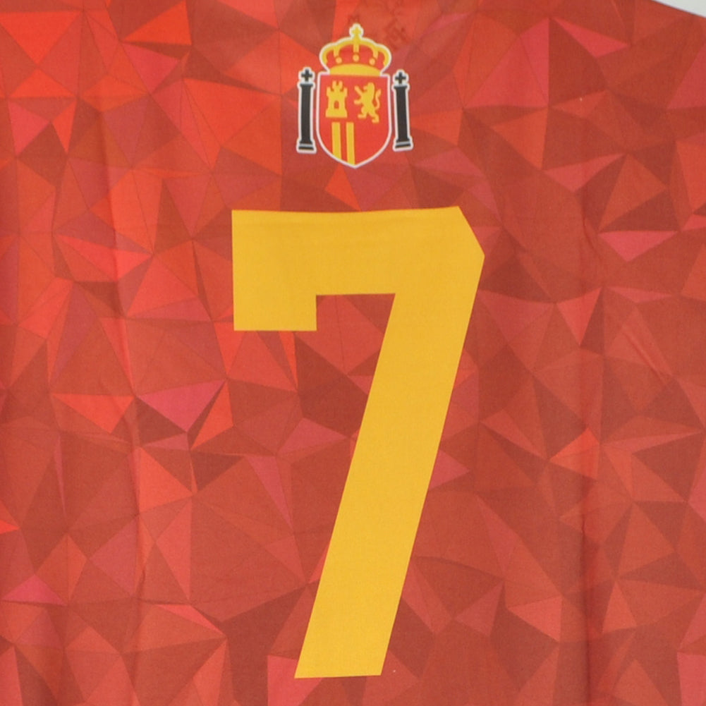 Urban Spain Espana Country Short Sleeve Round Neck Sublimation Soccer Jersey Sm