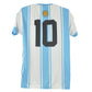 Urban Argentina Country Short Sleeve Round Neck Sublimation Soccer Jersey