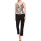 Adrianna Papell - Spaghetti Strap Popover Jumpsuit