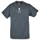 Hustler Hardcore Graphic Tee Fashion Novelty Man T-Shirt C-neck Distressed Gray