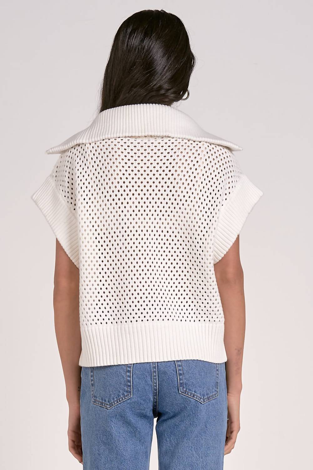 Elan - Luna Quarter Zip Sweater