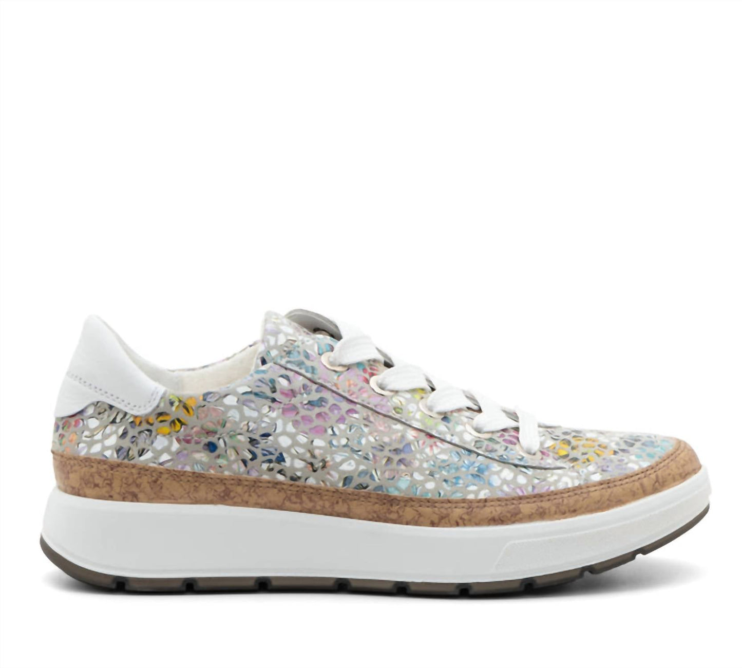 Ara - Women Rem Stone Natural High Soft Leather Sneaker