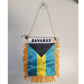 Bahamas 4''x6'' Mini Banners With Brass Staff Suction Car Window Flag Country