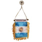 Argentina 4''x6'' Mini Banners With Brass Staff Suction Car Window Flag Country