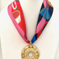 Knotty Bling - Women's Scarf Charm Necklace