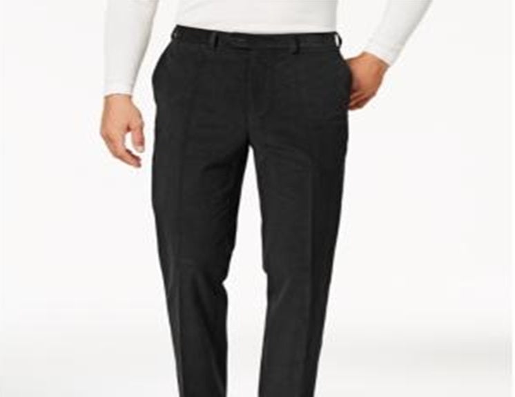 Ralph Lauren Men's Classic Fit Stretch Corduroy Performance Pants Black Size 33X30