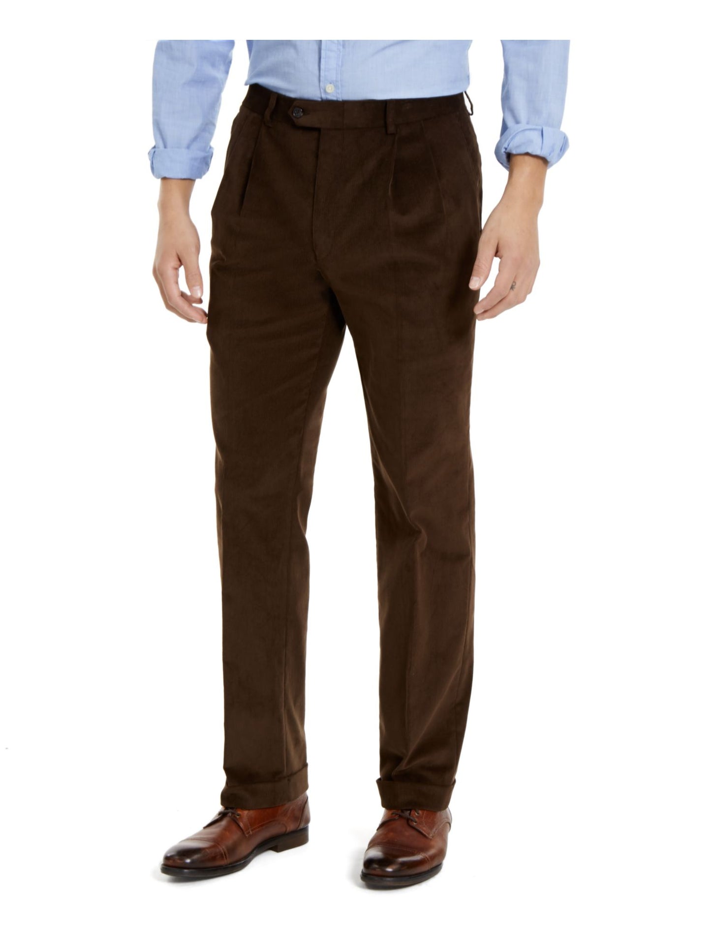 Ralph Lauren Men's Classic Fit Cotton Blend Pants Brown Size 36X30