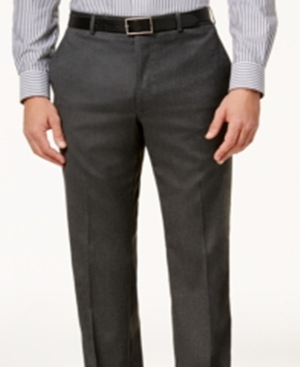 Ralph Lauren Men's Classic Fit Ultraflex Flat Front Pants Gray Size 30X30