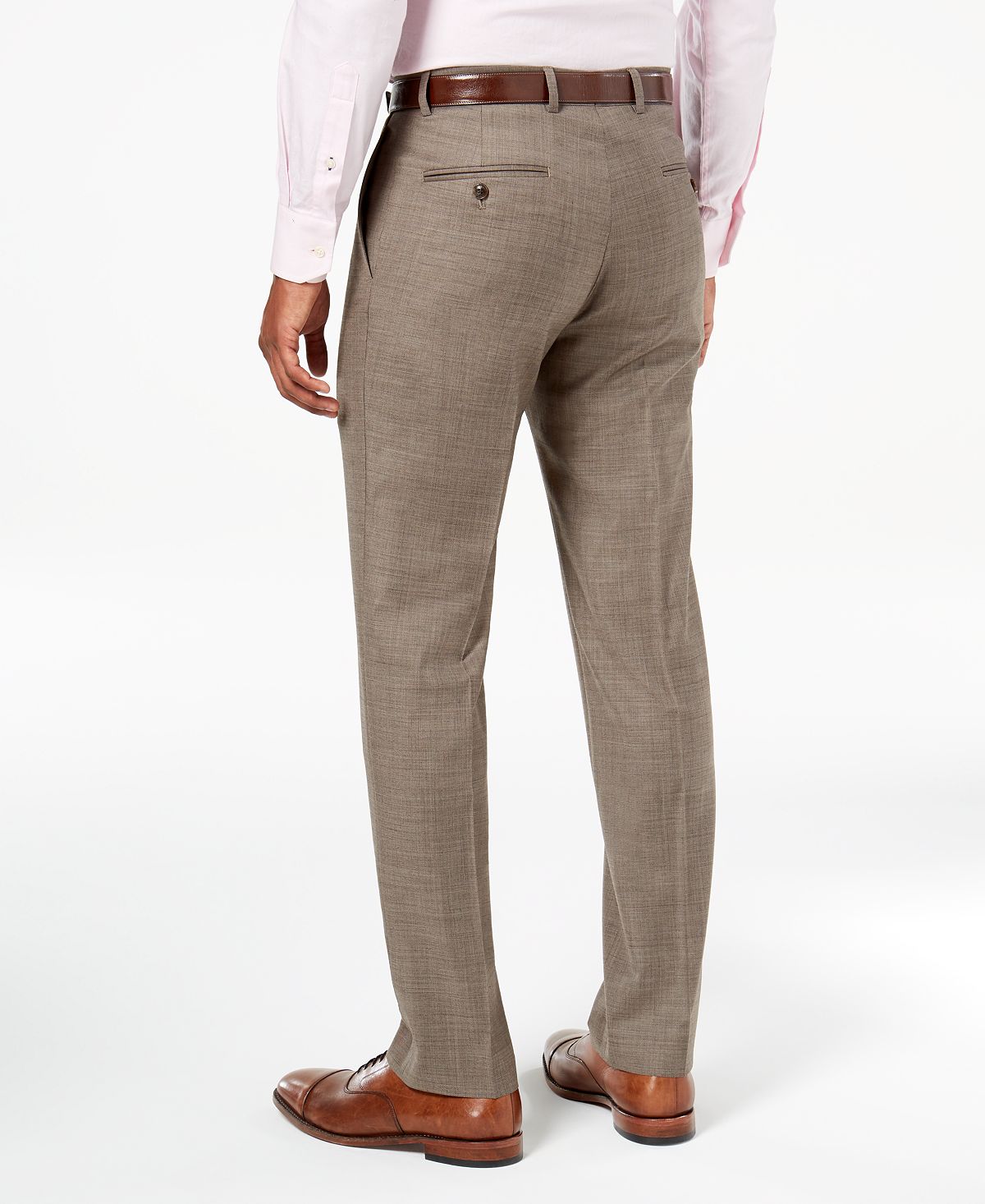 Tommy Hilfiger Men's Modern Fit Th Flex Stretch Suit Pants Brown Size 32X30