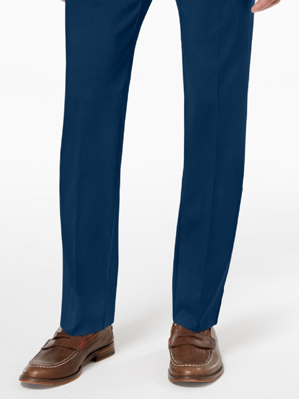 Tommy Hilfiger Men's Modern Fit Th Flex Stretch Comfort Solid Performance Pants Blue Size 34X30