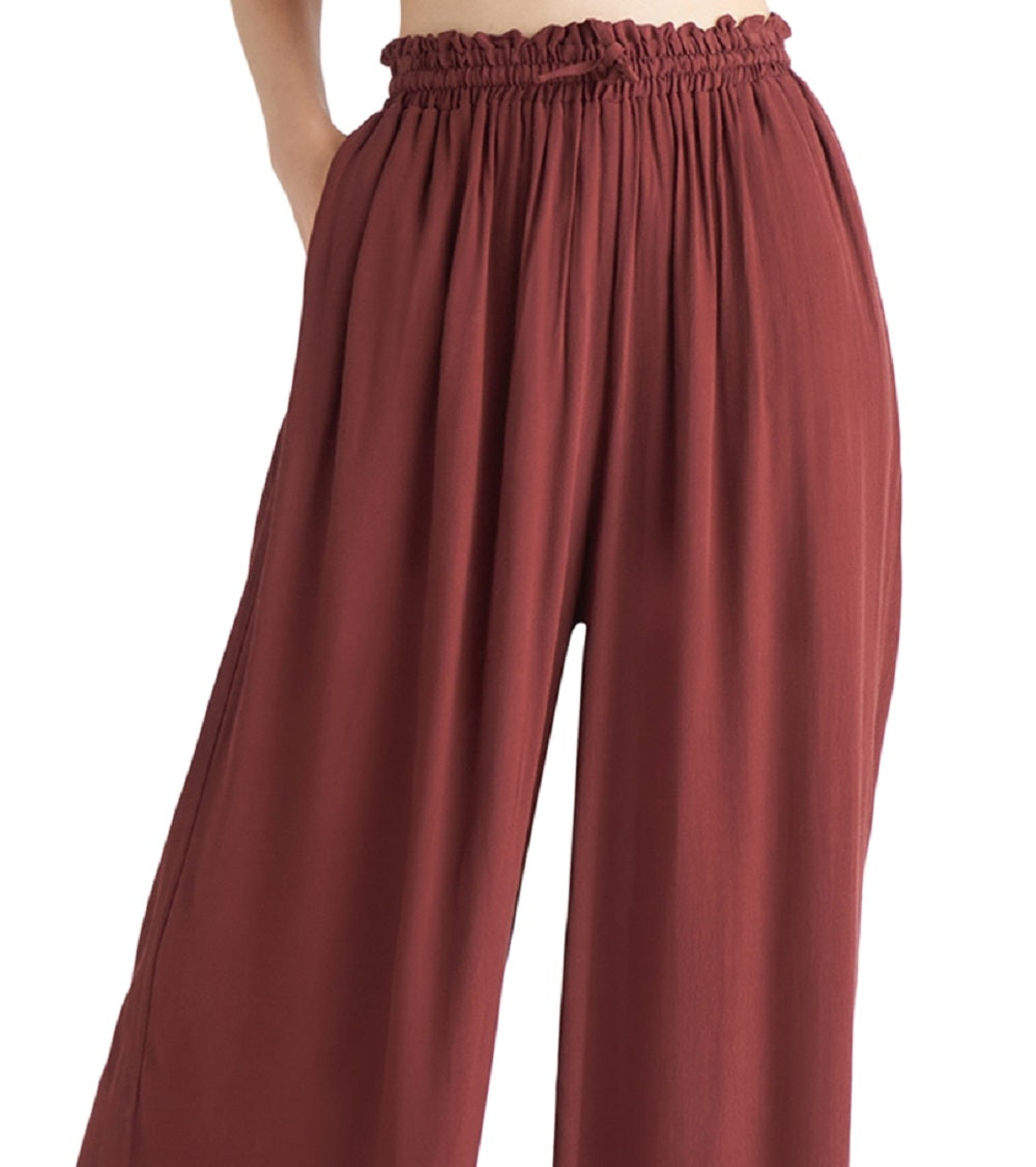 Black Tape Women's Wide Leg Pants Red Size M