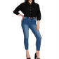 Black Tape Women's Cotton Crochet Tie Front Blouse Black Size Medium