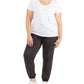 Black Tape Women's Tencel Joggers Black Size 0X
