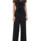 JS Collections Women's Stretch Crepe Jumpsuit Black Size 16