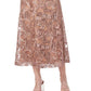 JS Collections Women's Lucy One Shoulder Midi Dress Brown Size 10