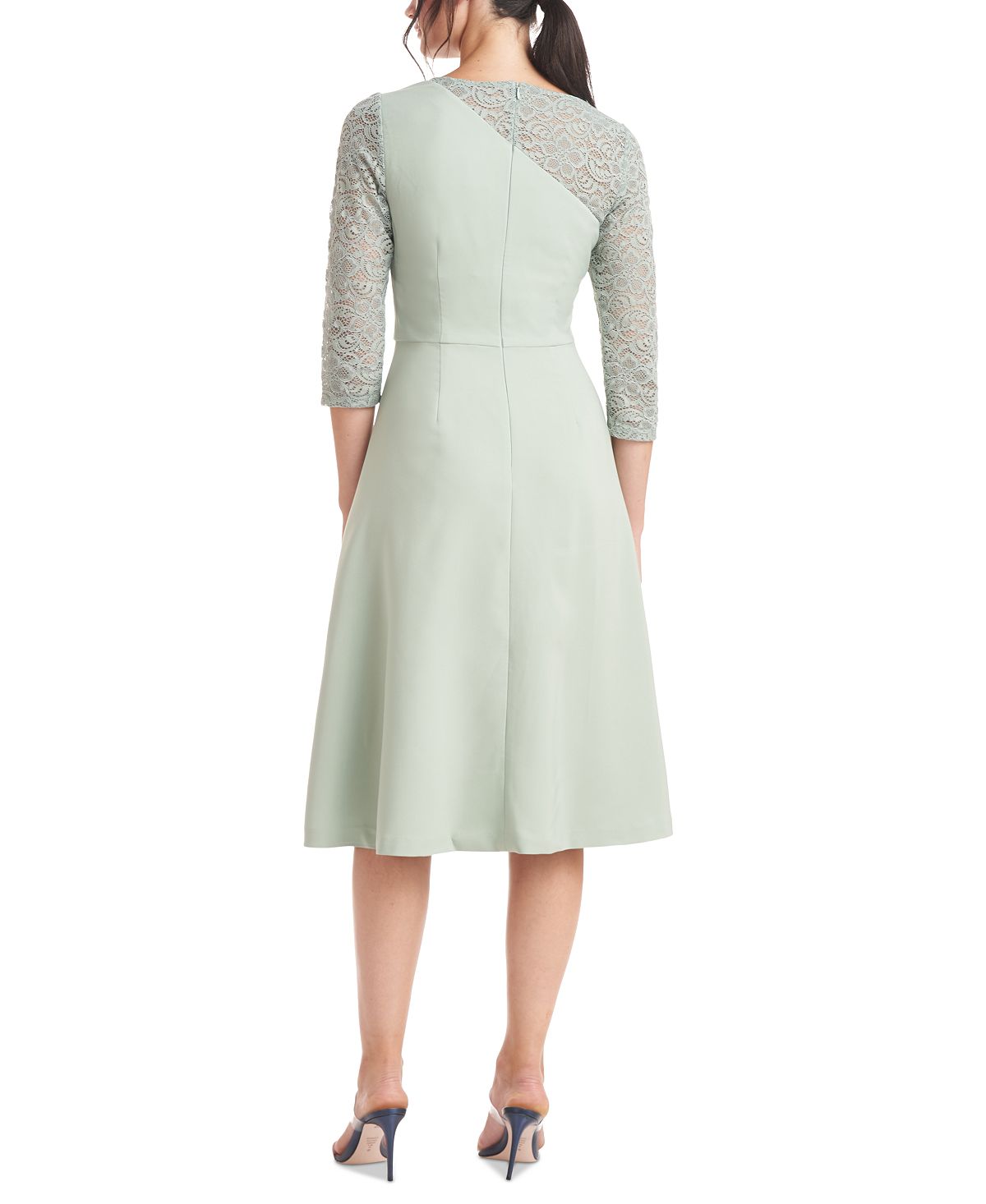 JS Collections Women's Rory Fit & Flare Midi Dress Green Size 16