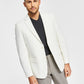 Tommy Hilfiger Men's Slim Fit Solid Weave Blazer White Size 46