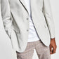 Tommy Hilfiger Men's Slim Fit Solid Weave Blazer Gray Size 38