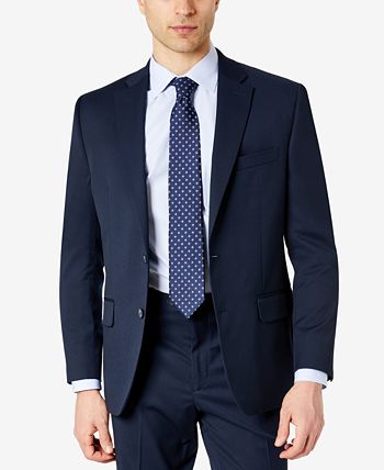 Izod Men's Classic Fit Suits Blue Size 42