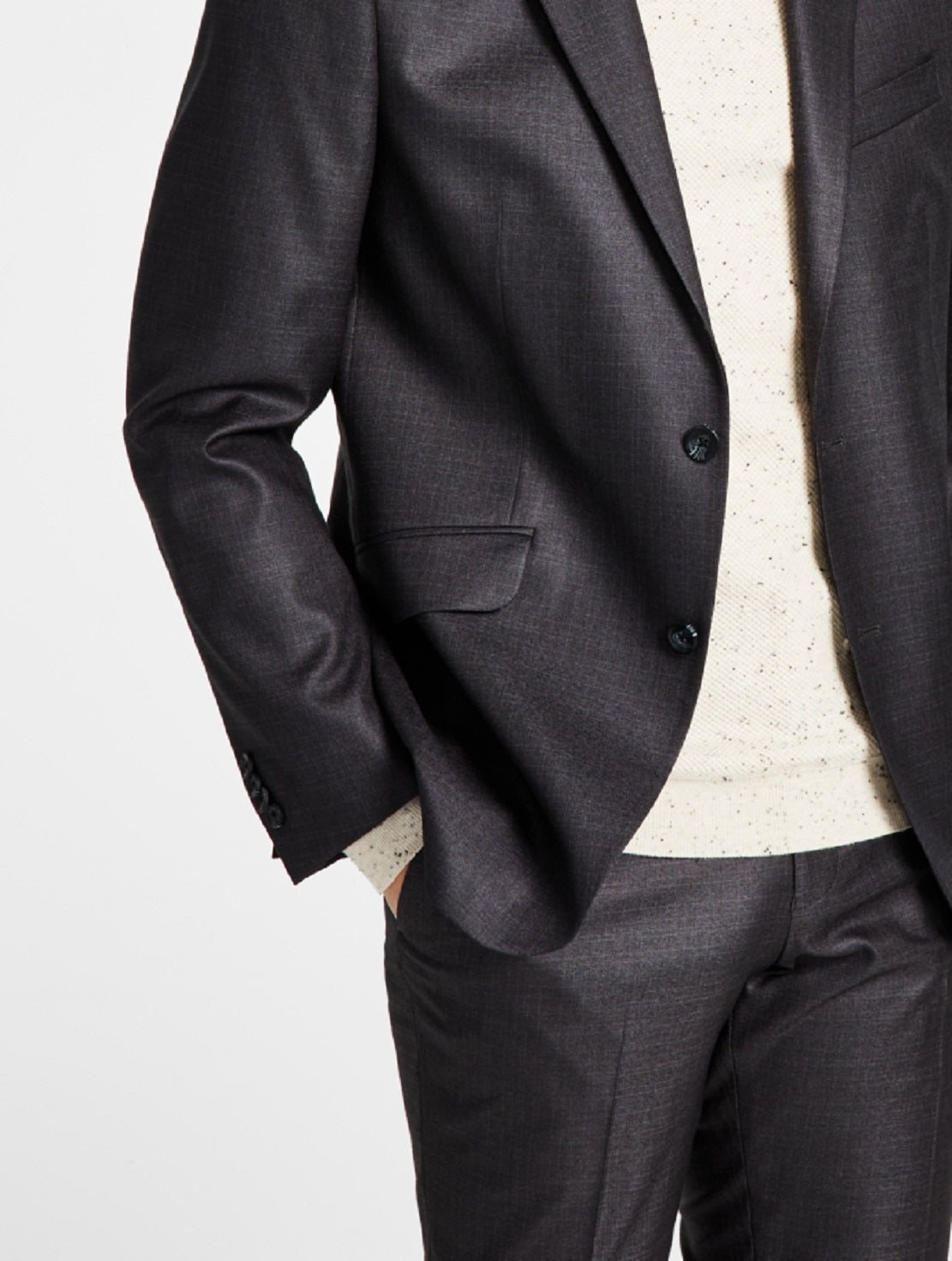 Kenneth Cole Reaction Men's Techni Cole Suit Separate Slim Fit Suit Jacket Gray Size 38