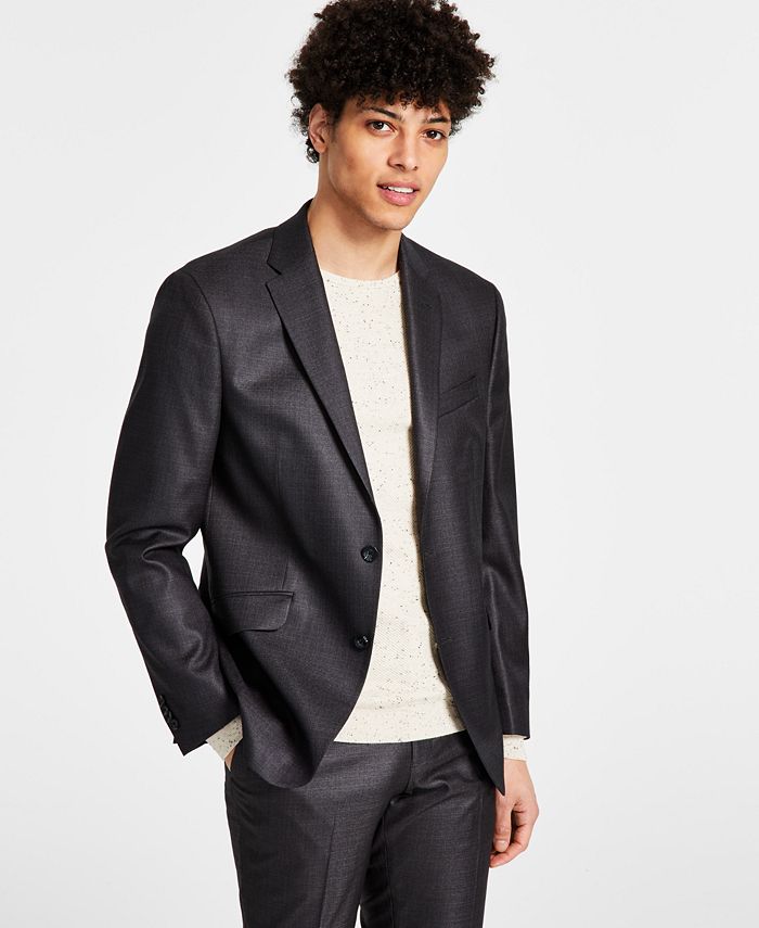 Kenneth Cole Reaction Men's Separate Slim Fit Suit Jacket Black Size 46