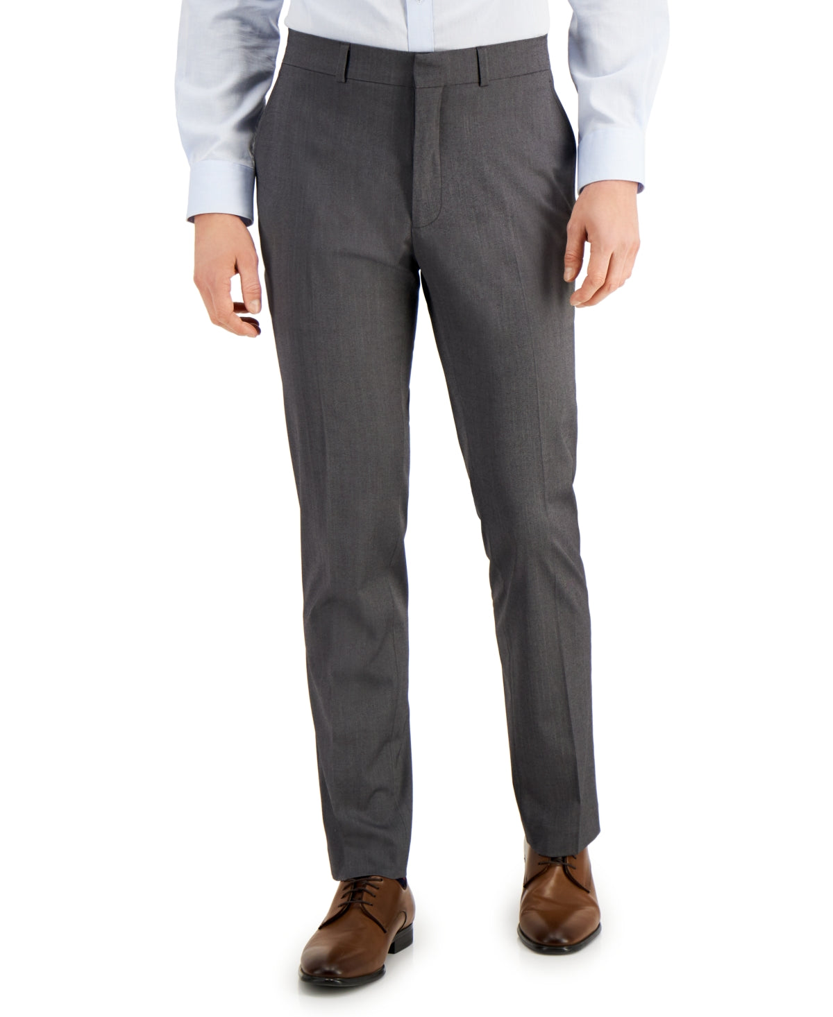 Kenneth Cole Reaction Men's Suit Separate Slim Fit Pants Gray Size 34X32