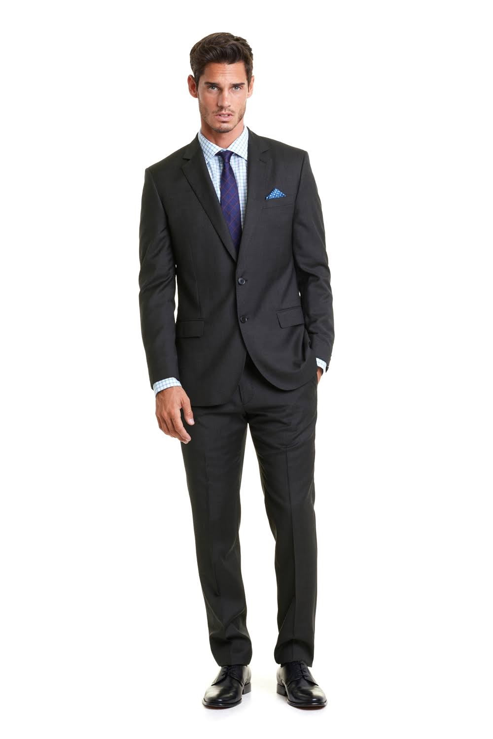 Kenneth Cole Reaction Men's Separate Slim Fit Suit Jacket Black Size 42