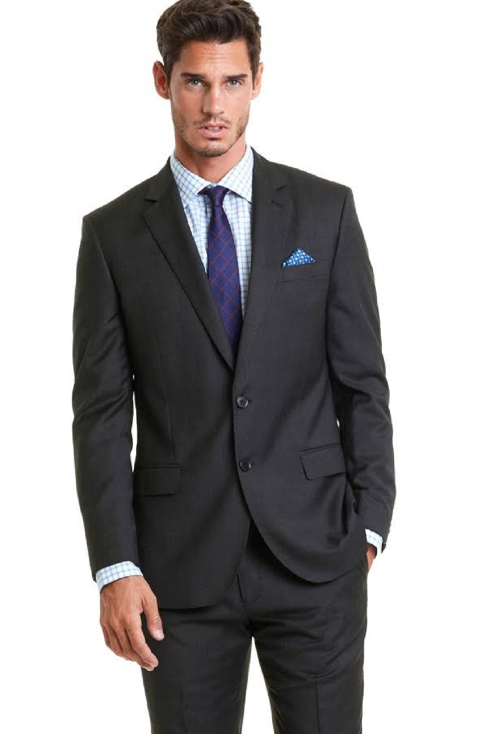 Kenneth Cole Reaction Men's Separate Slim Fit Suit Jacket Black Size 42