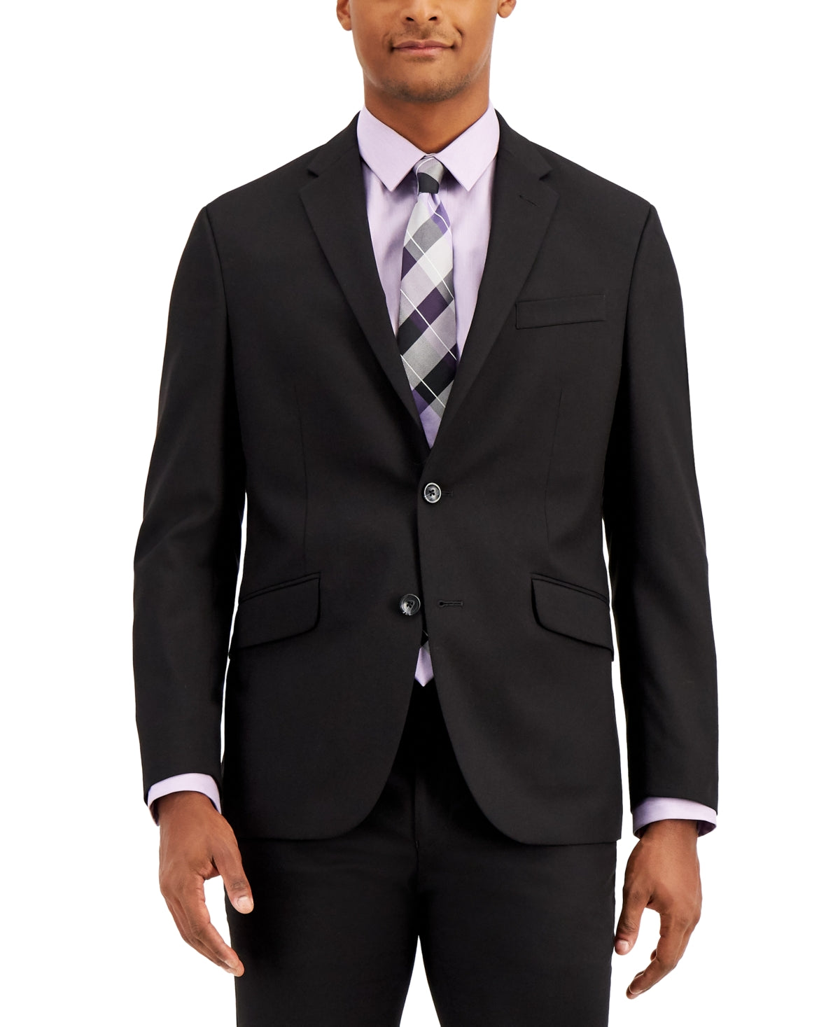 Kenneth Cole Reaction Men's Separate Slim Fit Suit Jacket Black Size 48