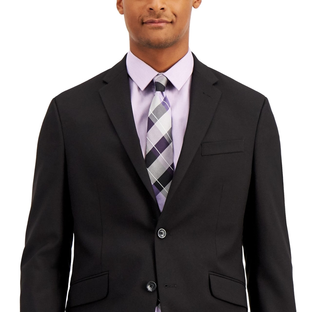 Kenneth Cole Reaction Men's Separate Slim Fit Suit Jacket Black Size 48