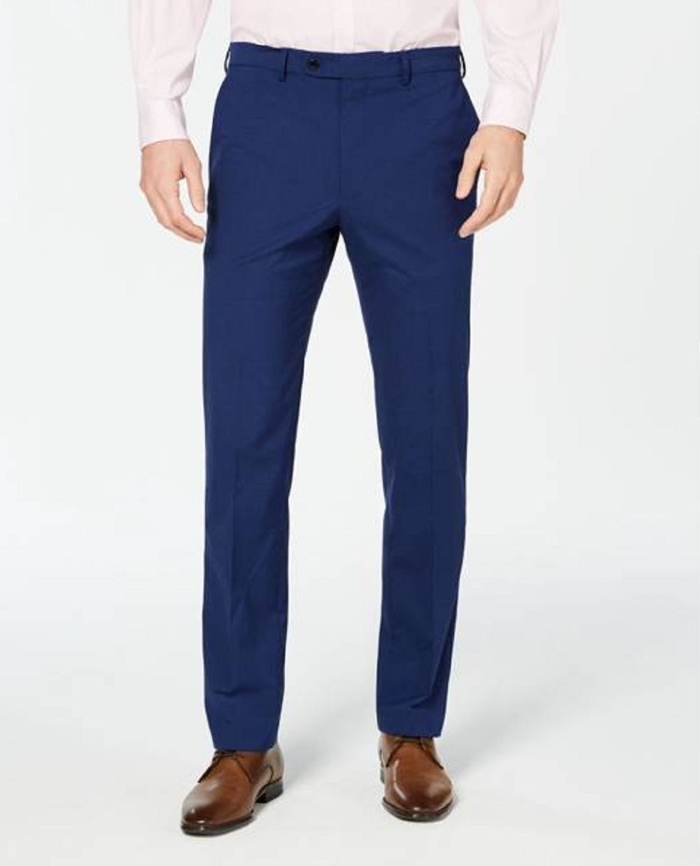Kenneth Cole Reaction Men's Techni Cole Suit Separate Slim Fit Pants Blue Size 32X34