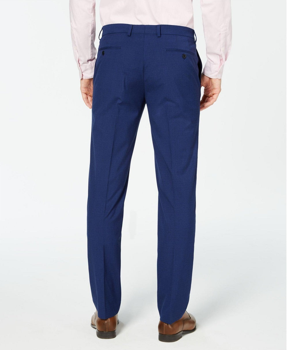 Kenneth Cole Reaction Men's Techni Cole Suit Separate Slim Fit Pants Blue Size 32X34