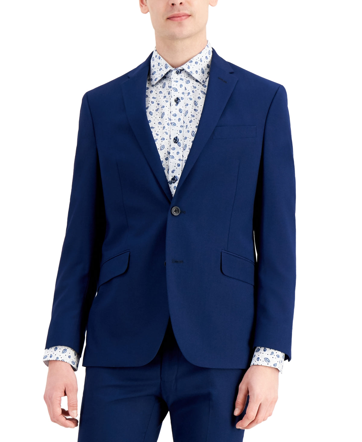 Kenneth Cole Reaction Men's Separate Slim Fit Suit Jacket Blue Size 42