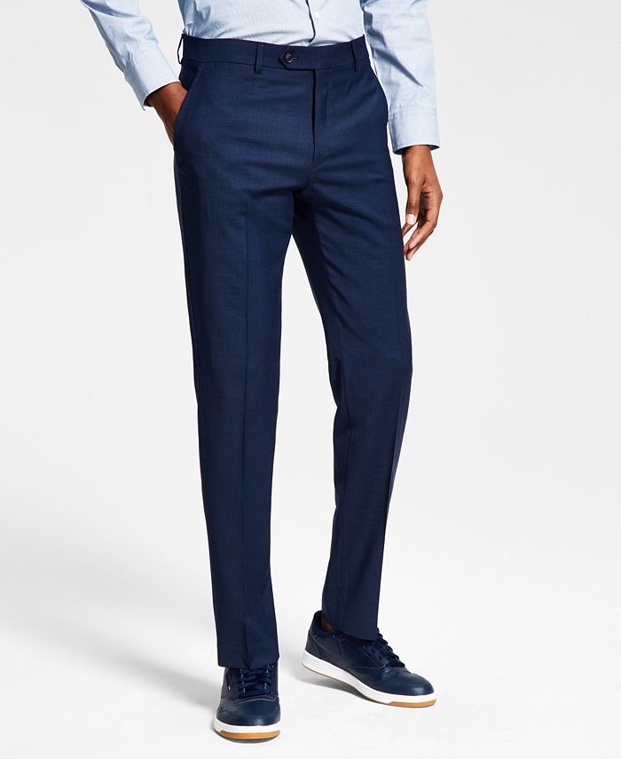 Tommy Hilfiger Men's Modern Fit Th Flex Stretch Wool Suit Separate Pants Blue Size 32X30