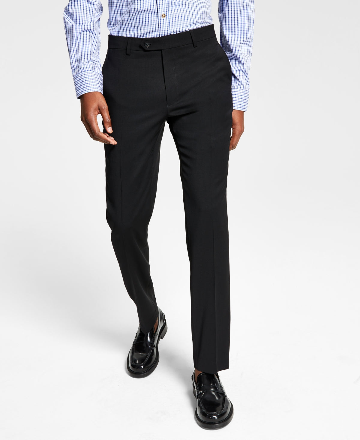 Tommy Hilfiger Men's Modern Fit Th Flex Stretch Wool Suit Separate Pants Black Size 38X32