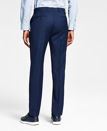 Tommy Hilfiger Men's Modern Fit Th Flex Stretch Wool Suit Separate Pants Blue Size 33X32