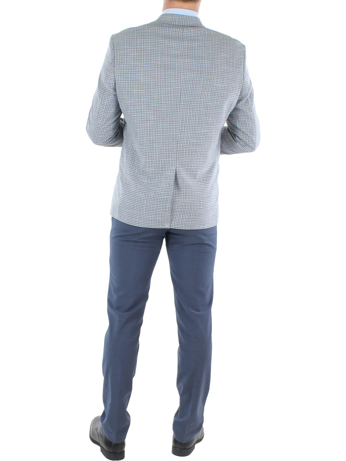 Ralph Lauren Men's Ultraflex Check Blazer Gray Size 44