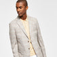 Tommy Hilfiger Men's Modern Fit Plaid Blazer Beige Size 42