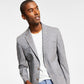 Tommy Hilfiger Men's Modern Fit Check Blazer Gray Size 42