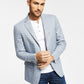Tommy Hilfiger Men's Modern Fit Check Blazer Gray Size 36