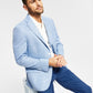 Tommy Hilfiger Men's Slim Fit Solid Weave Blazer Blue Size 38